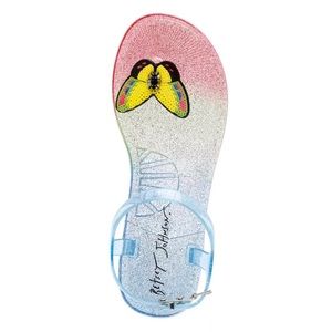 Betsy Johnson Butterfly Jelly Sandals